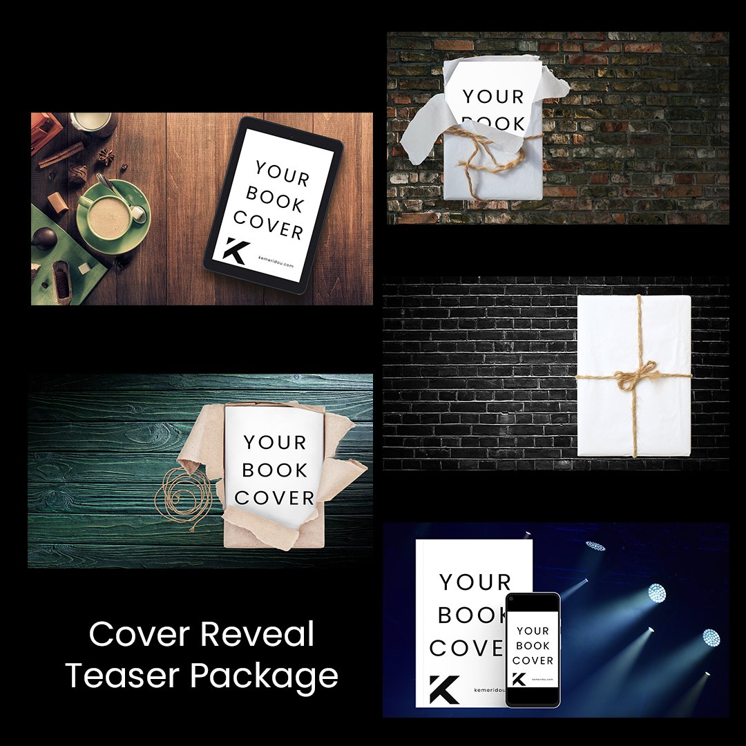 Just a friendly reminder that I have a cover reveal teaser package available on my website! All I need is your book cover, and you get these all of these 5 beautiful ads to promote your upcoming book on social media! Deal? Get your package here: kemeridou.com/p/cover-reveal… More