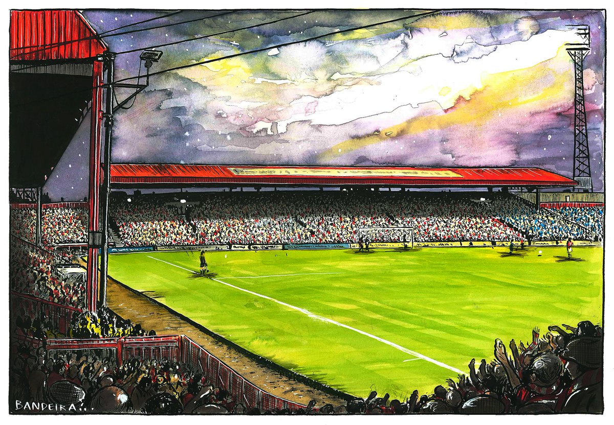 HALLOWED TURF Illustration for AYRESOME 2024 calendar Prints of any image here from both AYRESOME 2024 and RIVERSIDE 2025 collections 👇 graemebandeira.co.uk/shop/ #MiddlesbroughFC #UTB #AyresomePark