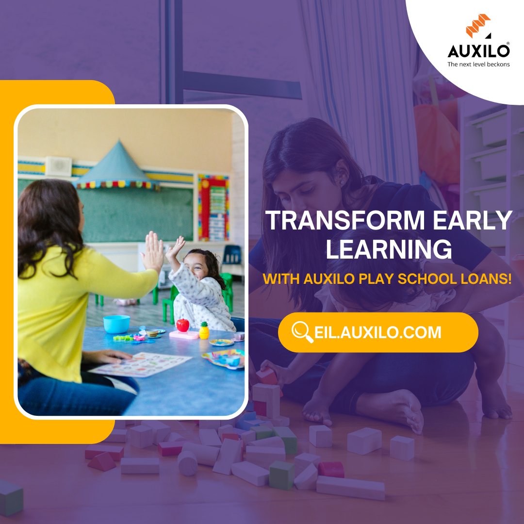 Provide a nurturing environment for young minds to thrive. Get an Auxilo Play School Loan & make a difference! Help Them Reach Their Full Potential! Know more: eil.auxilo.com/play-school-lo…

#PlaySchoolLoan #BrightFutureLearning #EarlyLearning #ChildDevelopment #Auxilo #AuxiloFinserve
