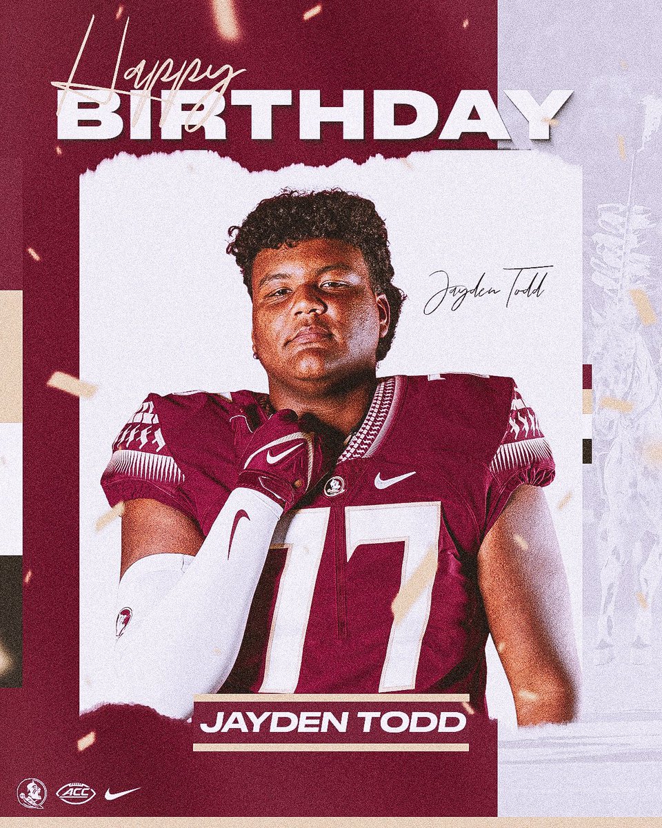 Happy birthday, BJ and Jayden! @BJGibson10 | @aeJayden #NoleFamily