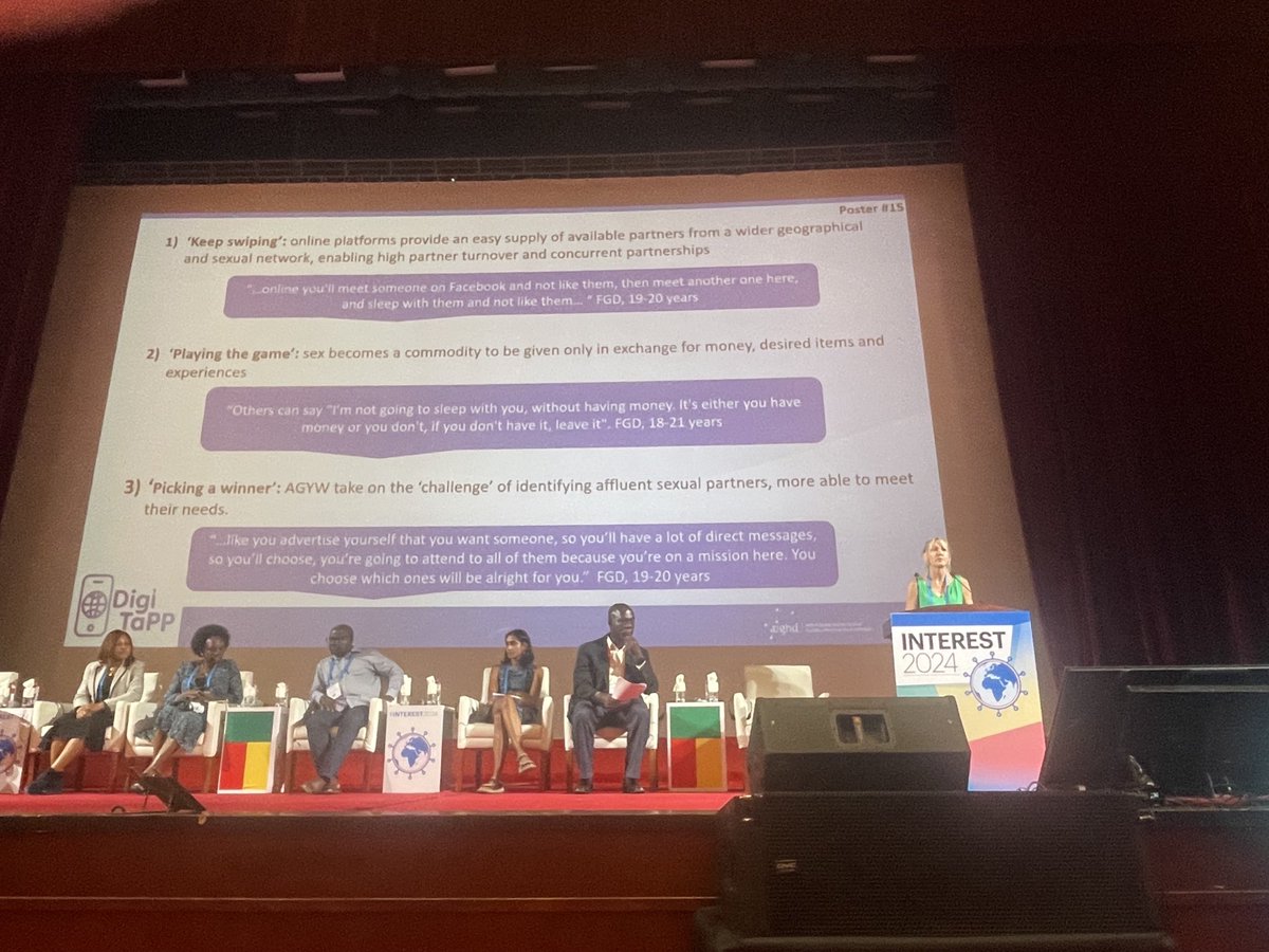 Digital gamification of sexual opportunities among young people in Cape Town. Dr. MelissaWallace The good and the bad side of social media. #hivprevention #interest2024 #DTHF_SA