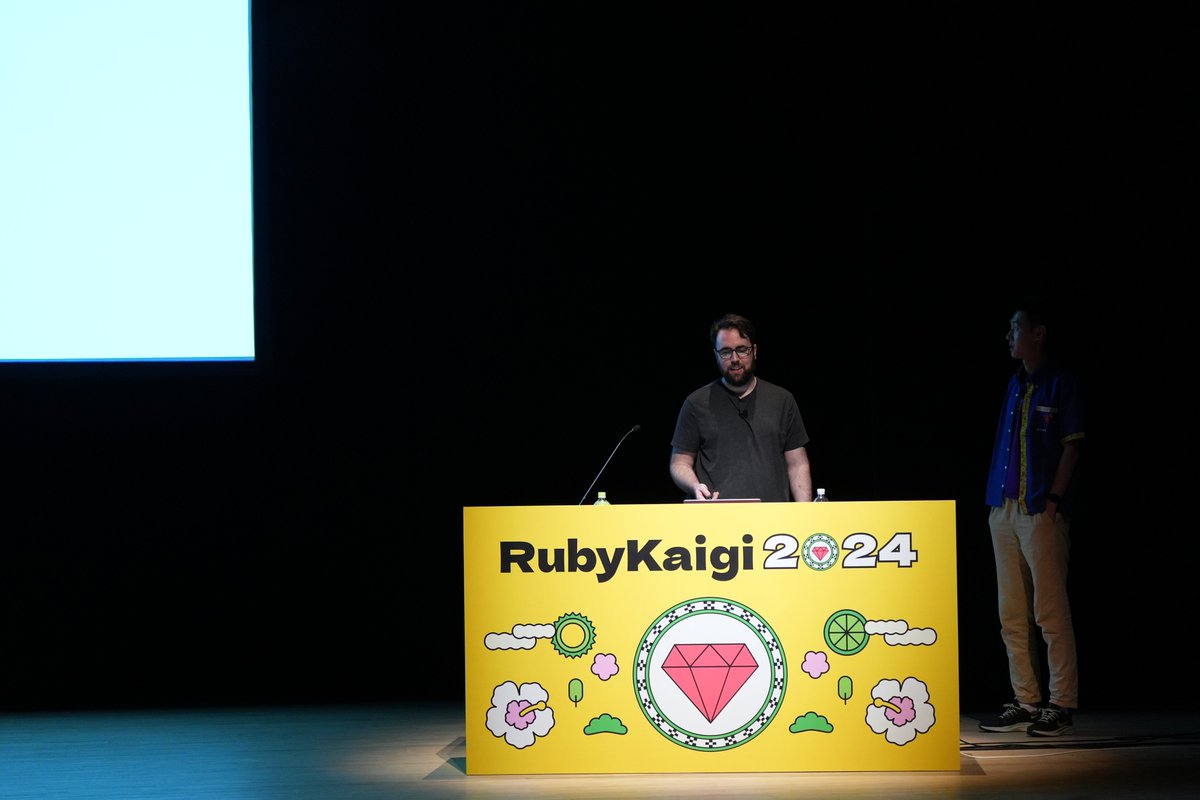 Gave a talk today with <a href="/theHessParker/">Adam Hess</a> at <a href="/rubykaigi/">RubyKaigi</a> titled "Finding Memory Leaks in the Ruby Ecosystem". #rubykaigi