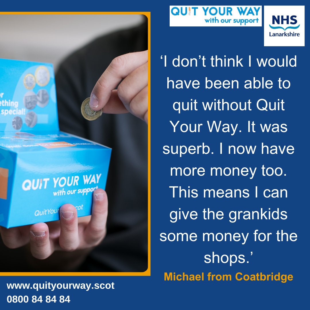 Friday 31st May is World No Tobacco Day 🌍🚭 To find out more about free NHS Lanarkshire support, simply call our friendly team on 0800 84 84 84 or leave your name and contact number below and we will be in touch⬇ ow.ly/P8XQ50Ls3Xp #WorldNoTobaccoDay