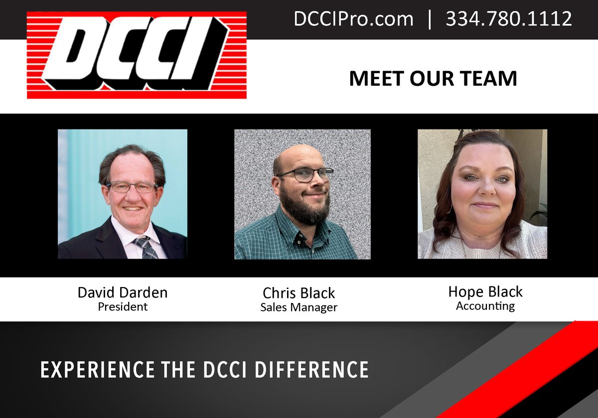 Our experienced team is just a phone call away. We offer quality products, superior customer service and solutions that fit your budget. Give us a call at 334-780-1112 or visit DCCIPro.com. Experience the DCCI Difference!
#TwoWayRadio #PoCRadio #GPSTracking #DashCam