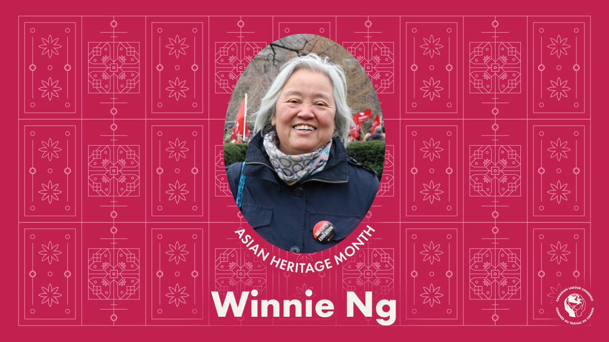 Today, we celebrate Asian Heritage Month by spotlighting Winnie Ng. A union organizer, anti-racist activist and feminist, Winnie Ng has been fighting for workers’ rights for over four decades. 1/4 #AsianHeritageMonth #AHM2024