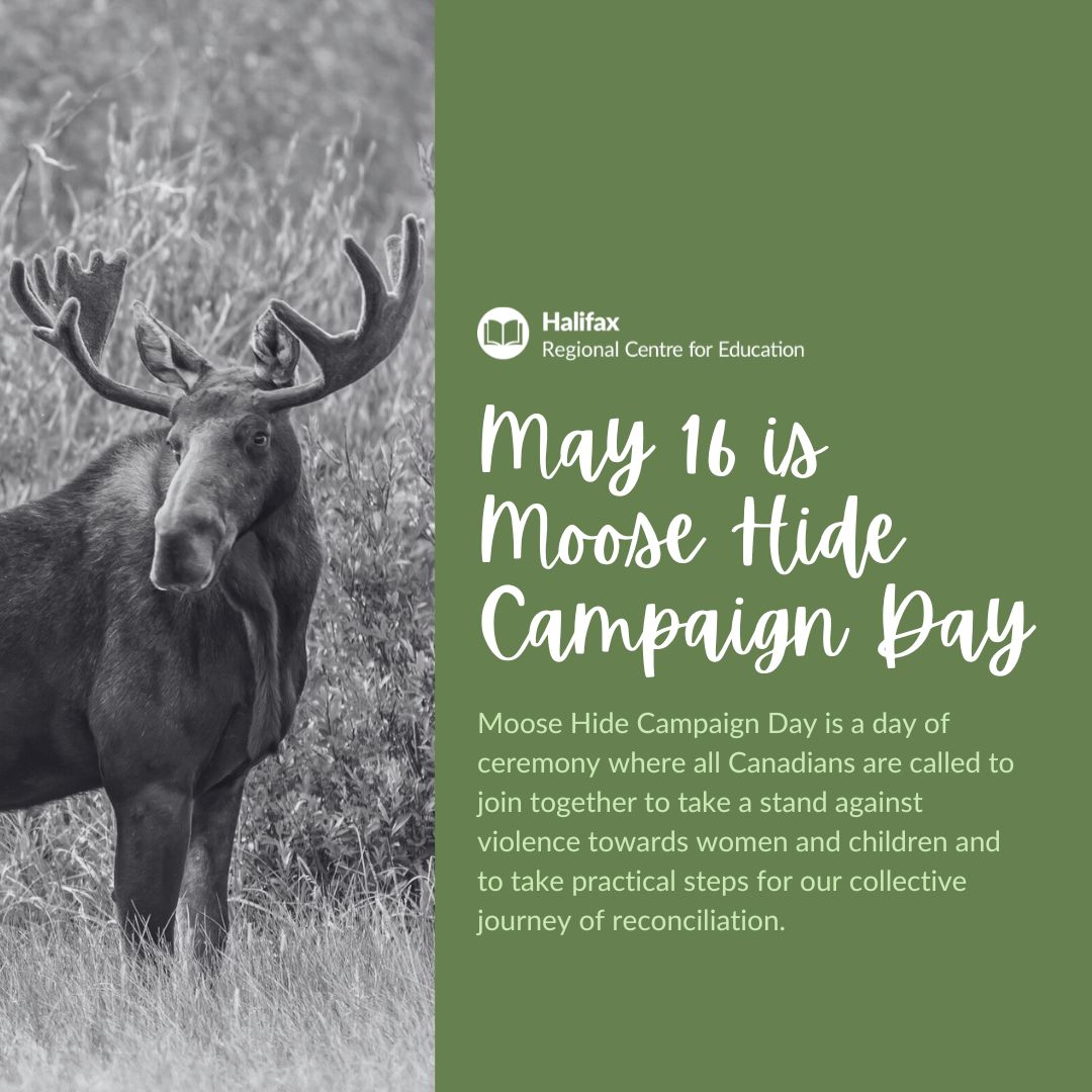 Moose Hide Campaign Day is a day of ceremony where all Canadians are called to join together to take a stand against violence towards women and children and to take practical steps for our collective journey of reconciliation. Learn more at moosehidecampaign.ca.