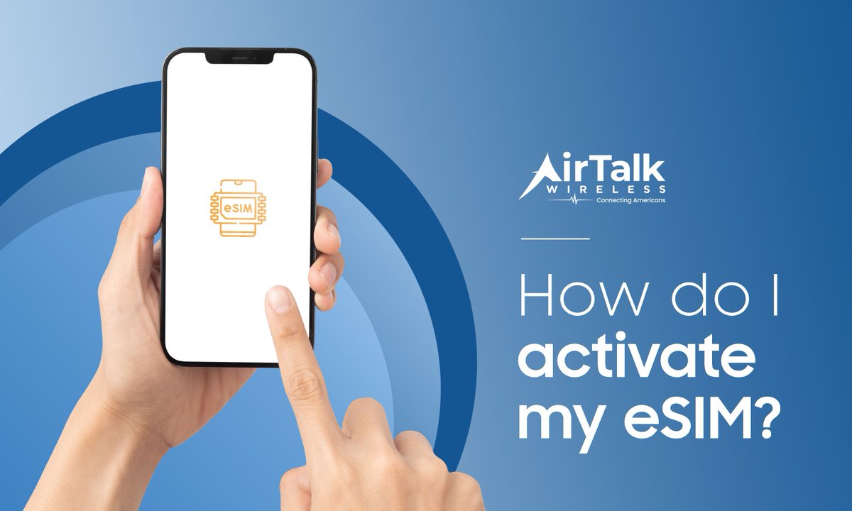 We’re known for making your life easier and we apply our hassle-free philosophy into our eSIMs. Activating is easy. Just follow the simple steps provided when you purchase your AirTalk device and voila! Visit us today 📱 buff.ly/42s9dWO #AirTalkWireless #eSIM