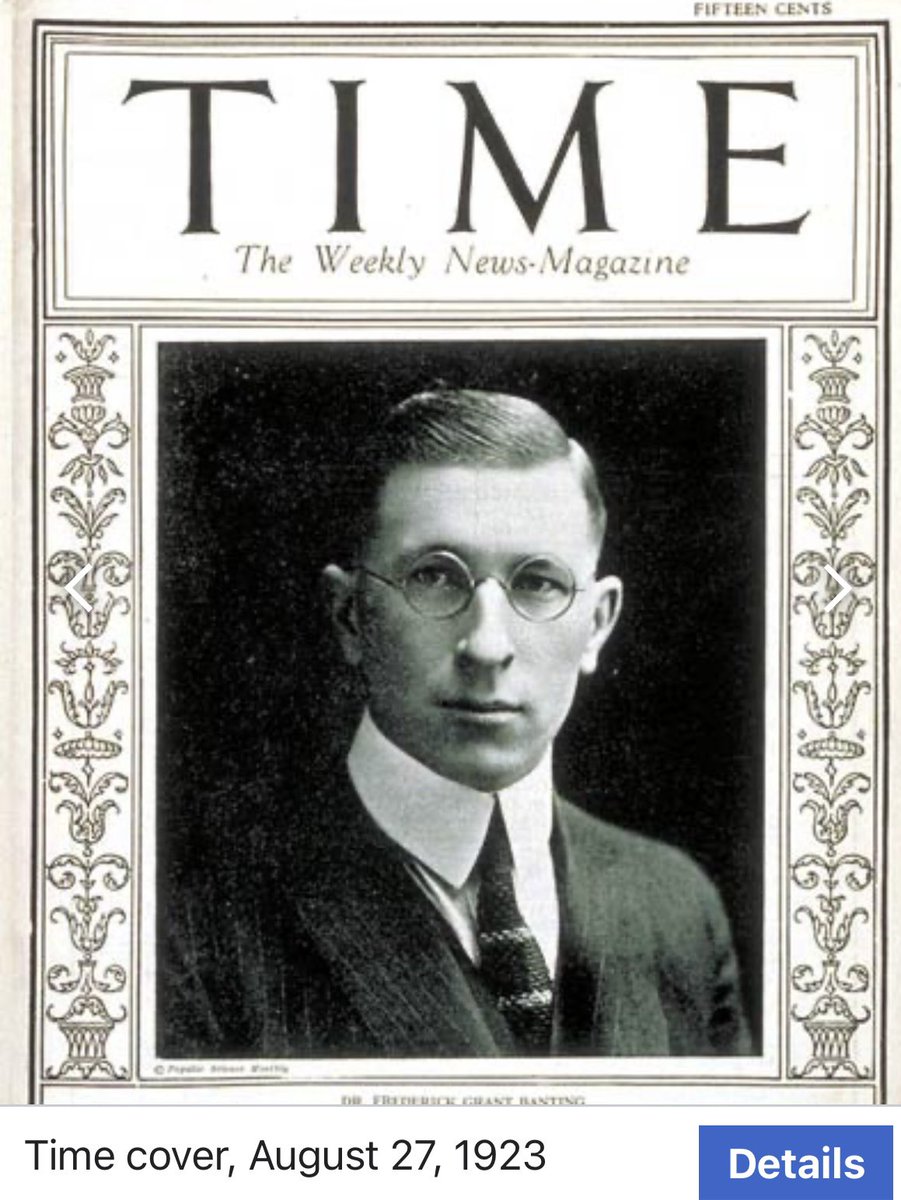 yannothere's tweet image. Orthopedic surgeon’s contribution to diabetes way beyond amputation: Frederick Banting was trained as an orthopedic surgeon in his career in Canada. The youngest Nobel laureate.
