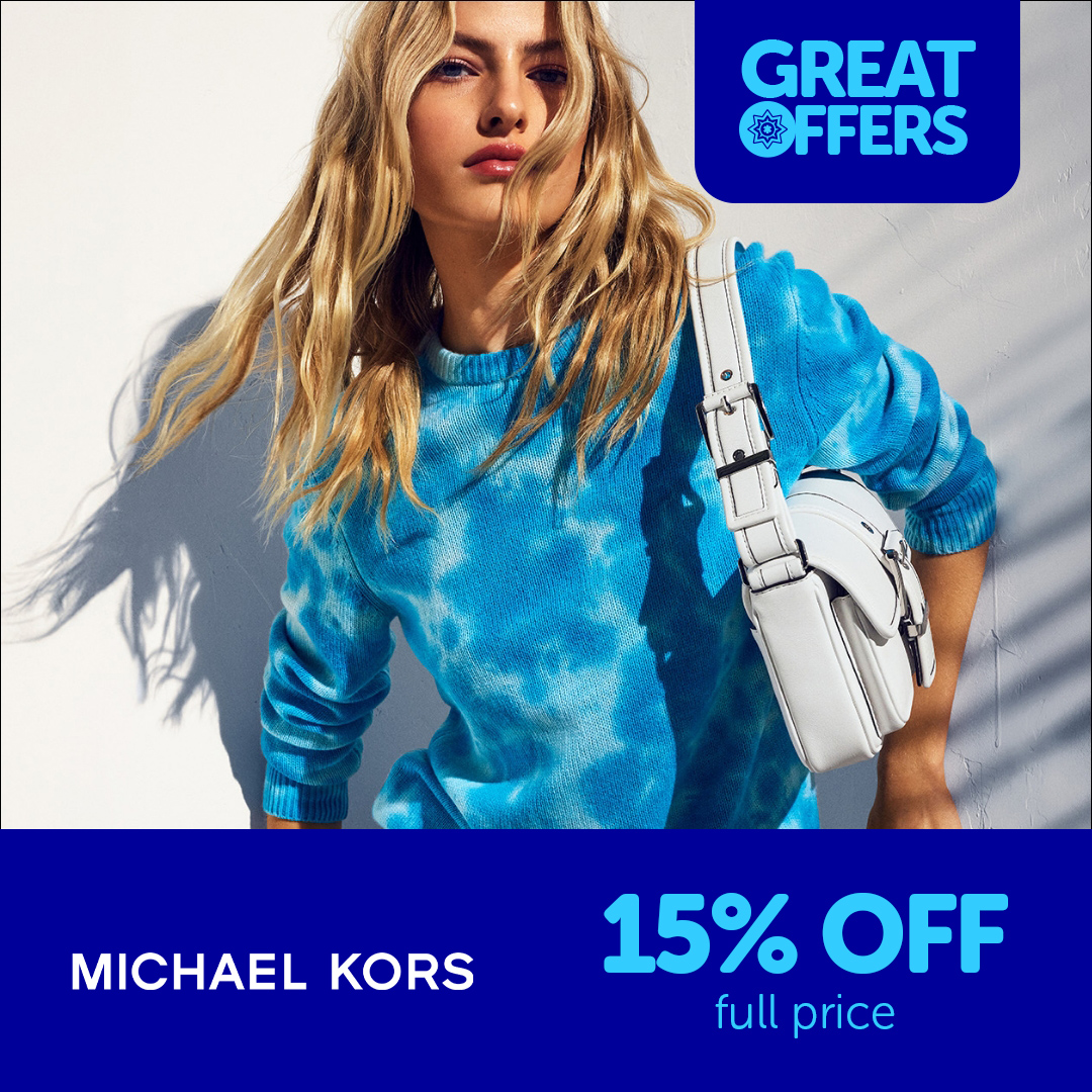 Save 15% on the latest spring arrivals with @MichaelKors! New-season inspiration, for less! 👗☀️ Take a look. 👇 ow.ly/jEFS50RBaas (Full price only)