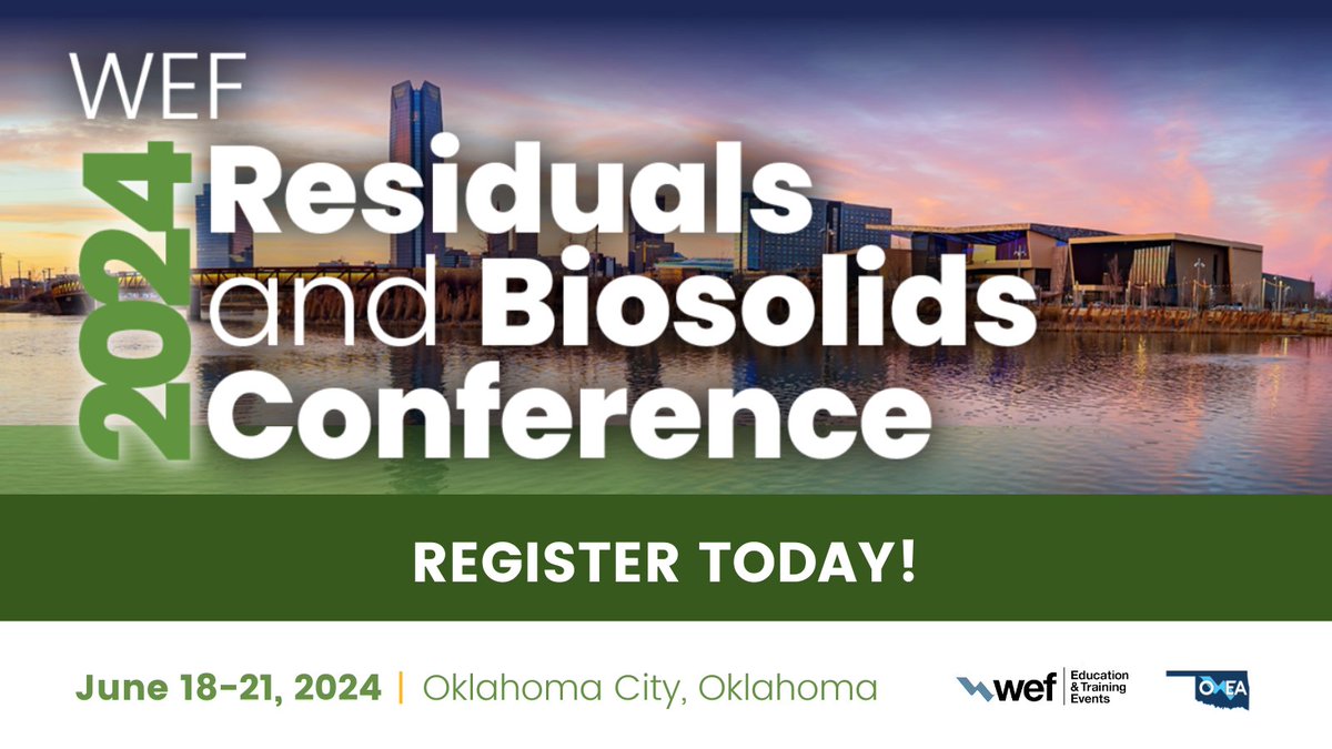 Have you registered for the 2024 Residuals and Biosolids Conference? Join us for comprehensive learning opportunities, workshops, networking and more! Register here: ow.ly/lKAQ50REWHH

#RBC24 #biosolids #conference