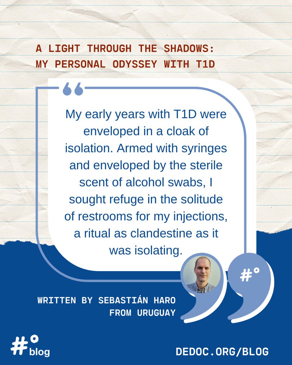 From years of secrecy and silence to embracing #diabetes technology, community and advocacy: @SebastianHaro shares a very personal look at his journey with T1D on the #dedoc° blog. Beautifully written and profoundly relatable, find Sebastián’s post here: dedoc.org/blog/a-light-t…