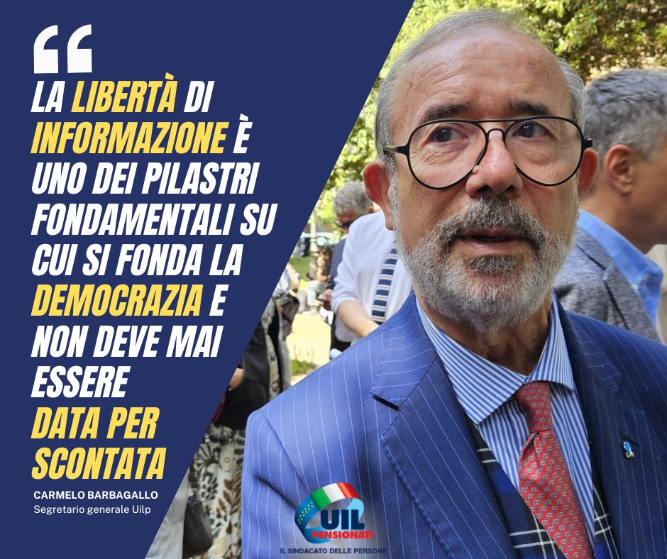 Barbagallo: Solidarietà ai giornalistiche oggi sono qui per dire la propria. La libertà di informazione è uno dei pilastri fondamentali su cui si fonda la democrazia e non deve mai essere data per scontata.
<a href="/USIGRai/">USIGRai</a>