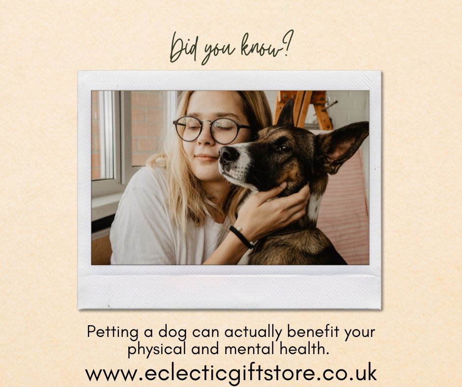 Petting your pooch isn't just paw-some, it's healthy too! Studies show it lowers stress, boosts mood, and reduces blood pressure. So, next time you're feeling ruff, give your furry friend some love! 🐾❤️ #animallover #animallovers #animallovergift #giftsforanimallovers #dog #dogs