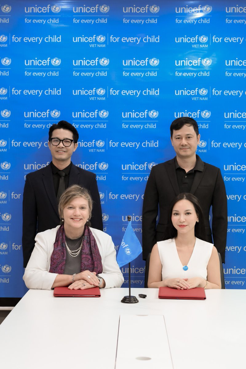 Thrilled to introduce Ms. Hannah Nguyen as the newest member of the UNICEF International Council! 🌟 We deeply appreciate your support and dedication to children. 🤝 💙 #girls_empowerment #equality