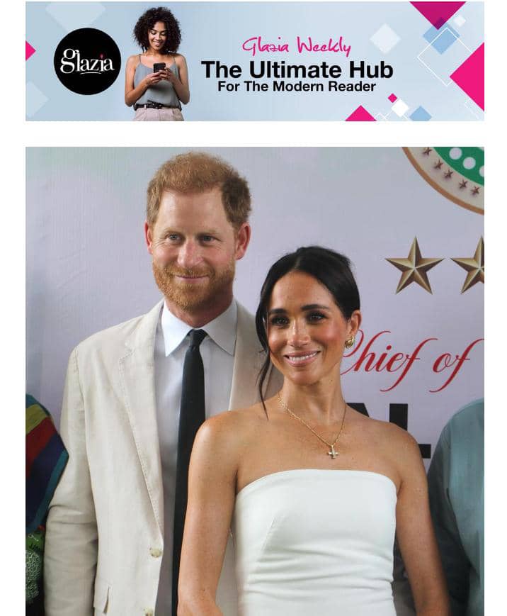 GLAZIA WEEKLY ~ After a whirlwind weekend of activities and state affairs, we're proud to present the latest edition of our weekly newsletter; A TOUR TO REMEMBER! From #HarryAndMeghanInNigeria to the AMVCAs and more, read more at mailchi.mp/a0458455f041/t… #GlaziaNow #Newsletter