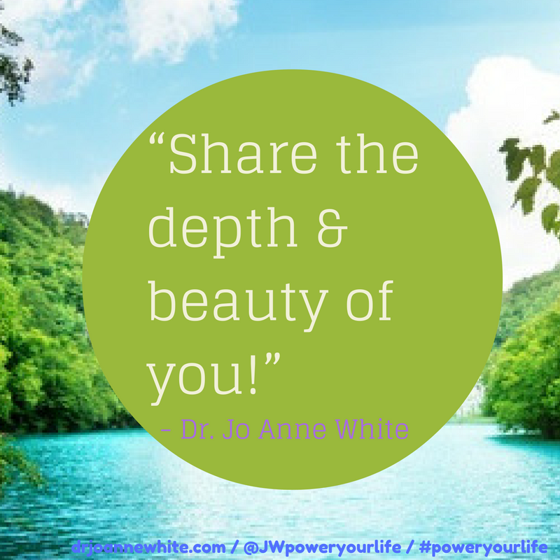 I’m Stevie, JoAnne’s PA. Jo Anne is under the weather. She wants you to know: 'It’s a new day to share your gifts and beauty too. Don’t minimize or demean your worth. Hold yourself in high esteem to actualize your visions and birth your dreams.” #poweryourlife #transformation
