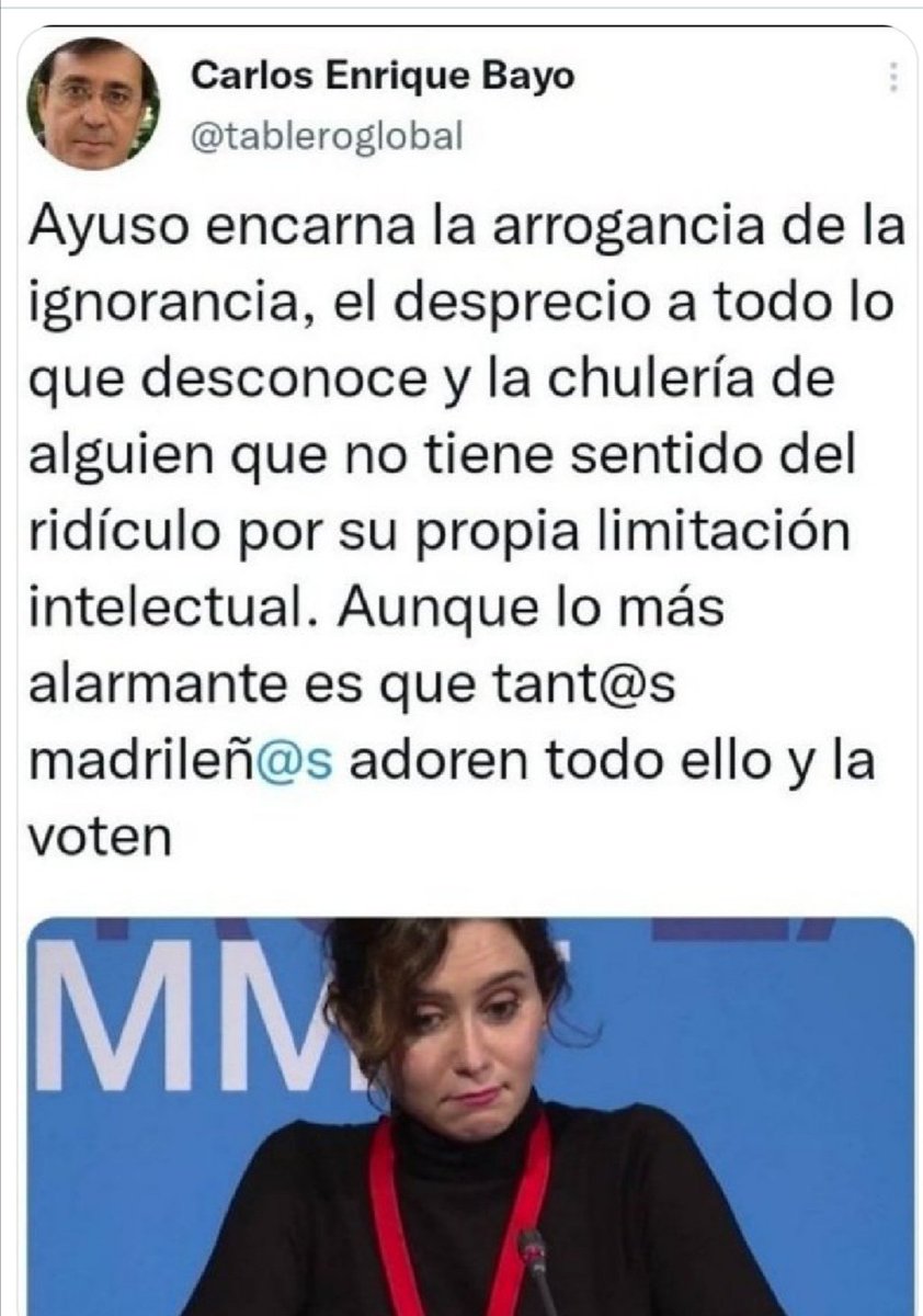 @rosamariaartal #AyusoAPrision
#AyusoCorruPPta
#7.291
Nada más que añadir.