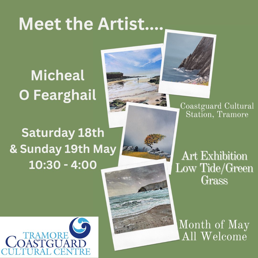 Micheal O Fearghail will be in the centre this Saturday &amp; Sunday and will be happy to discuss his work &amp; demonstrate the watercolour techniques he uses.