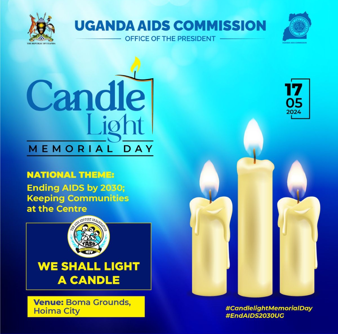 Light A Candle with us, and share your photo on social media with the hashtag #LightACandle Together let us #EndAIDS2030Ug #CandlelightMemorialDay