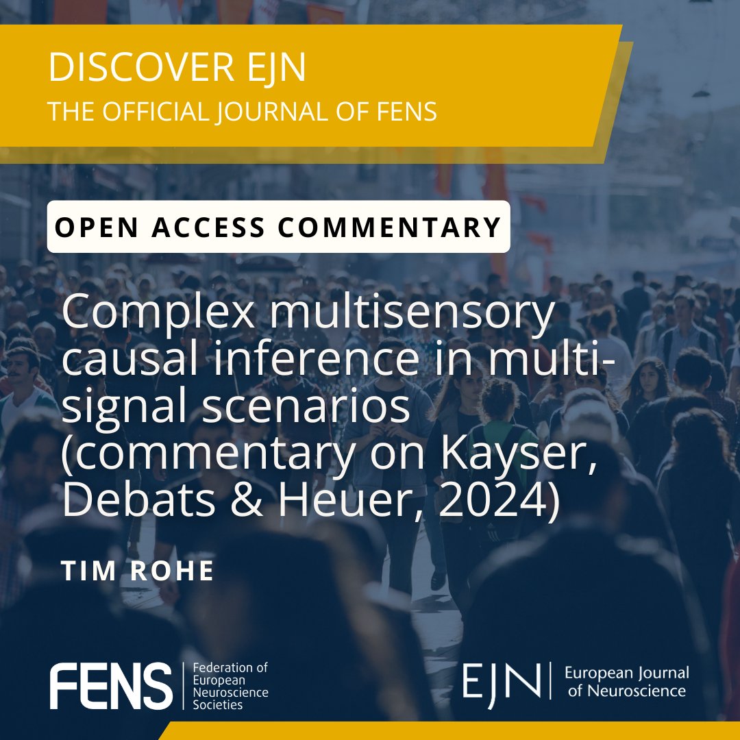 Discover @EJNeuroscience articles! 📝 🔍 While most studies on multisensory causal inference focus on situations involving only one signal, this open-access commentary investigates causal inference in multi-signal scenarios. Read the full article: loom.ly/VpERYTE
