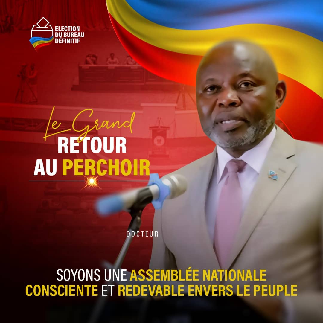 #RDC Election du Bureau définitif de l'@AssembleeNatRDC: l'honorable @VitalKamerhe1 est le seul candidat de la majorité au pouvoir, le choix des élus. ' UN CHOIX, UN SYMBOLE DE L'UNITÉ NATIONALE '