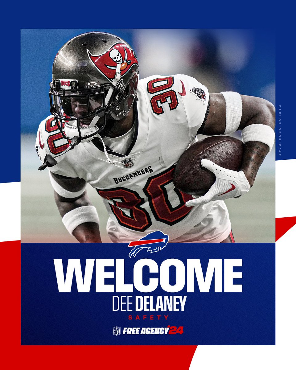 We’ve signed S Dee Delaney and released WR Quintez Cephus. #GoBills | #BillsMafia