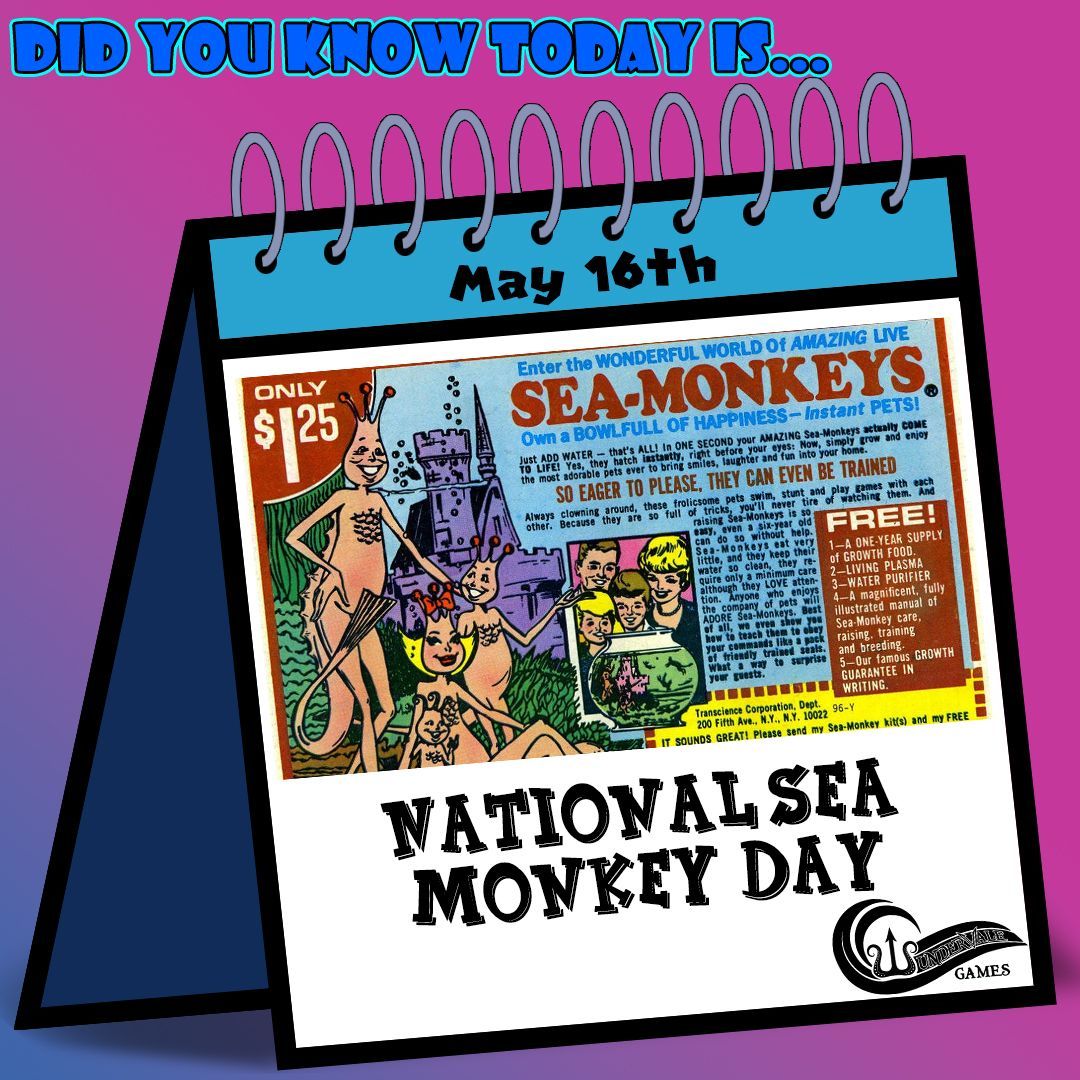 Daily Fun Holiday Celebration!

Sea Monkey Day!

#ttrpg #ttrpgfamily #TTRPGkids #funny #meme #memes #memesdaily #follow #followme #picoftheday #jokes #dnd #dndminiatures #miniaturepainting #3dprinting #boardgames