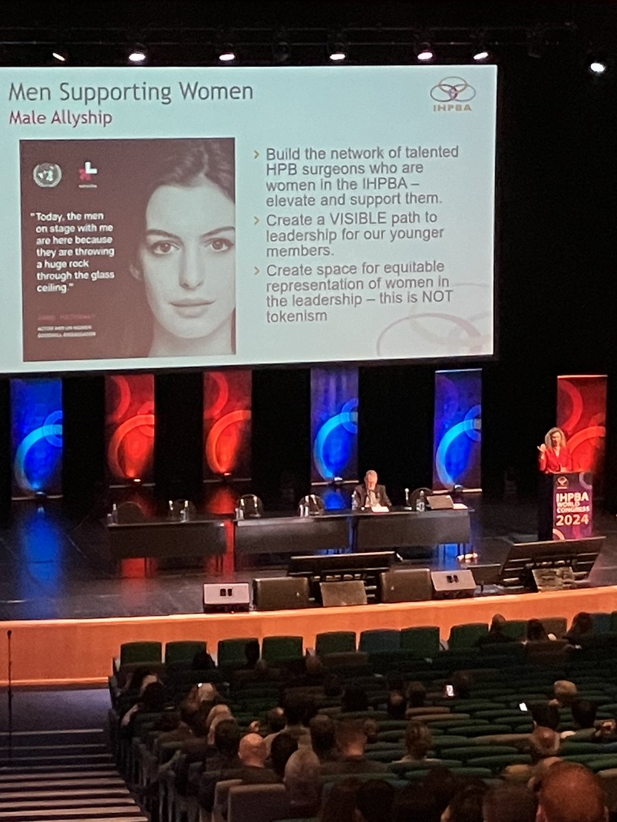 Inspiring special lecture from <a href="/MinterWiscSurg/">Rebecca Minter</a> this morning #IHPBA24