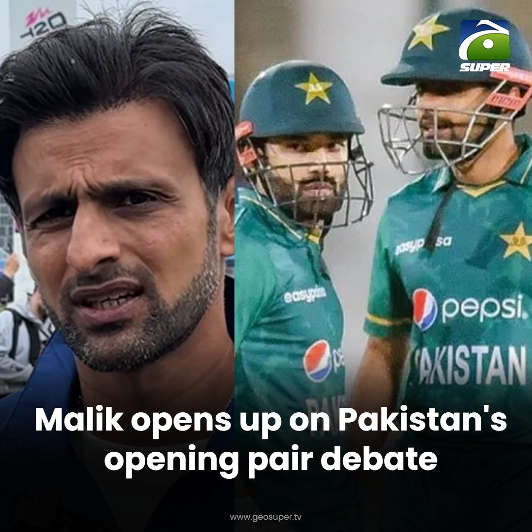 Shoaib Malik gives his two cents on who should open for Pakistan in #T20WorldCup Read more: geosuper.tv/latest/36162-s…