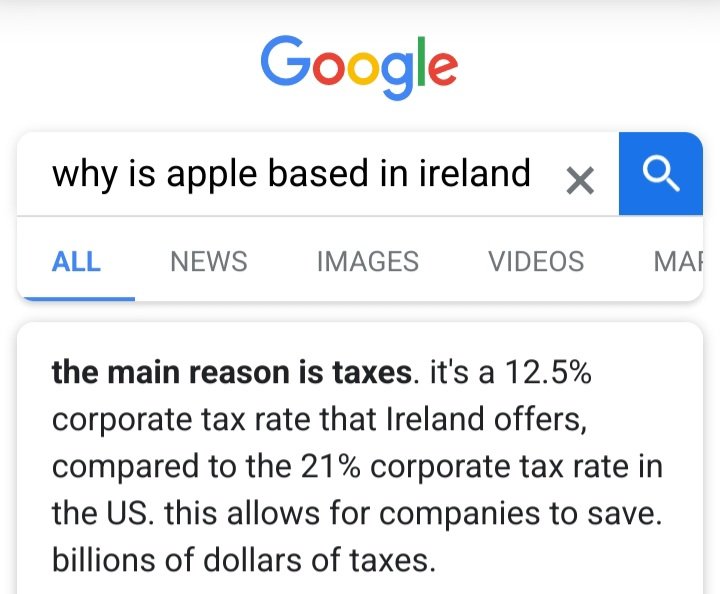 @KitMurray The 'main reason' US multinationals are in Ireland is for the low corporation tax which the EU wants Ireland to abolish.

#Irexit
#EUBenefits