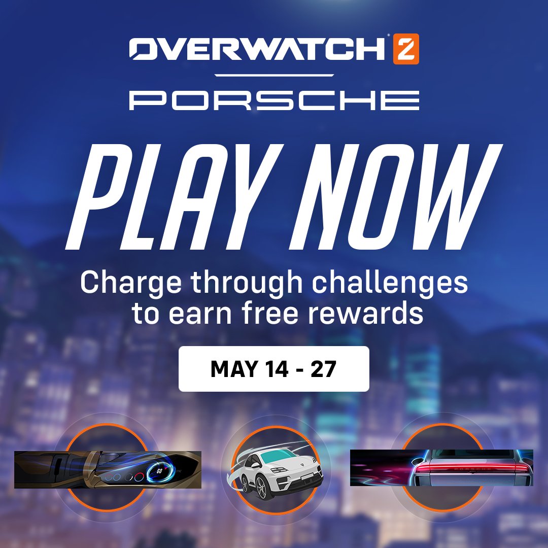 Giving you the green light to earn free rewards 🫴 🟢 Pull up before Overwatch 2 | Porsche ends on May 27 🏁