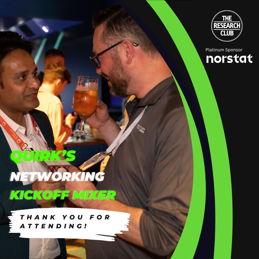 The official photographs from our London Quirk's Networking "Kick-off" Mixer have just dropped! Who knew you were all such ballers! Head to the Research Club website and see if you can find yourself. We'll see you all at the next one! theresearchclub.com/gallery/photos/