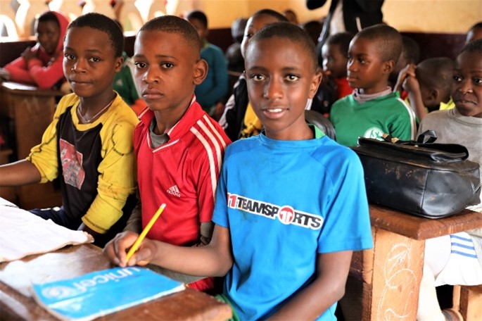 Empowering children like Amadou with education and legal identity is crucial for their future. @unicefcameroon provided school supplies and supported the delivery of birth certificates to thousands of children in Bana, West Cameroon. #ForEveryChild #EducationForAll #UNICEF