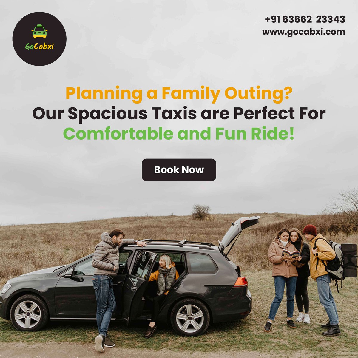Big family, big plans? We've got the ride for you! Our spacious taxis ensure a comfortable and fun trip for everyone. Book our Gocabxi today! Read more : gocabxi.com Call: +916366223343 #taxilife #transportation #BusinessTravel #TaxiService #reliabletaxi #taxi #cab
