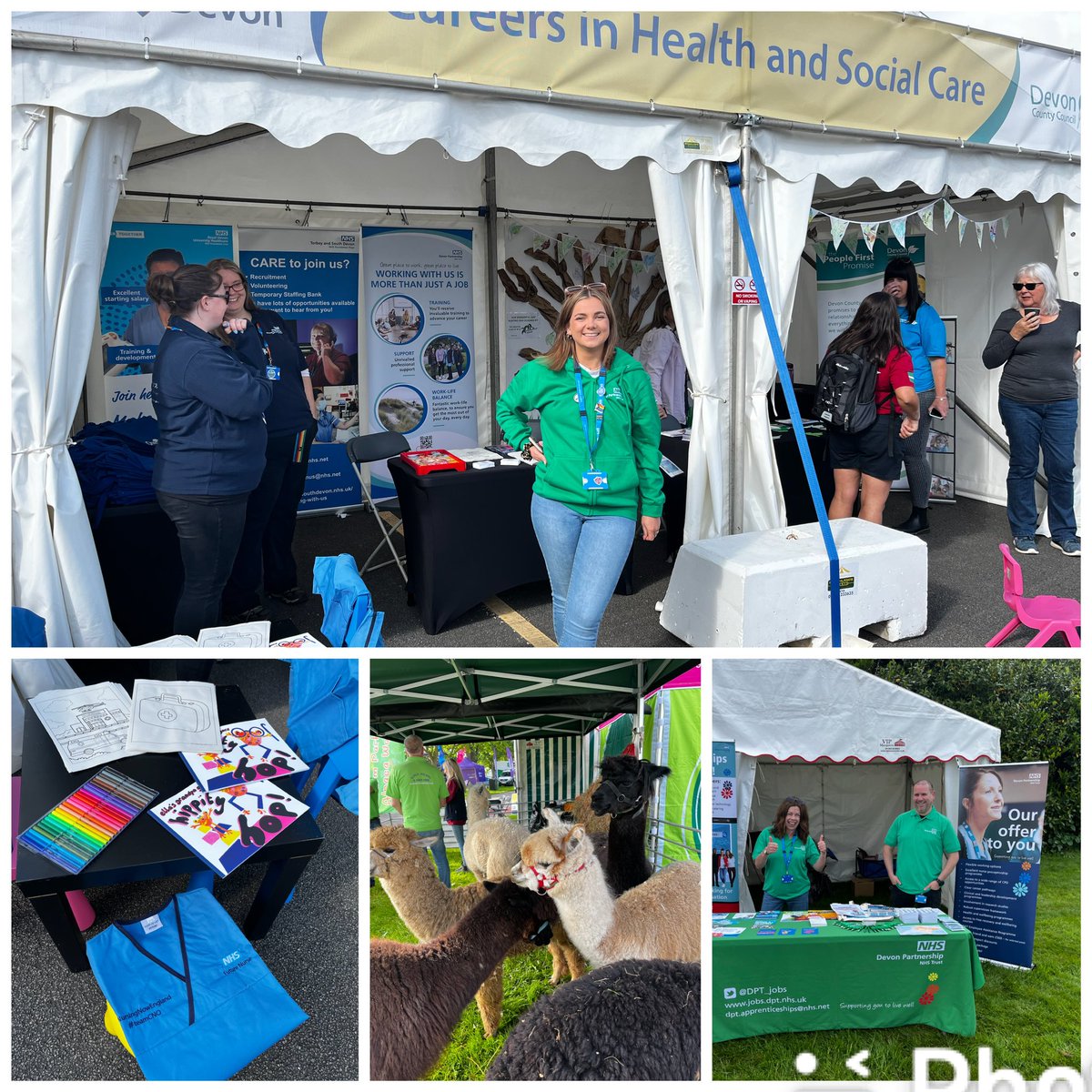 Come and visit us this week @DevonCountyShow  we are on Stand  313/Road 8 & Stand 360 Avenue L @DPT_NHS #nhscareers @DevonCC