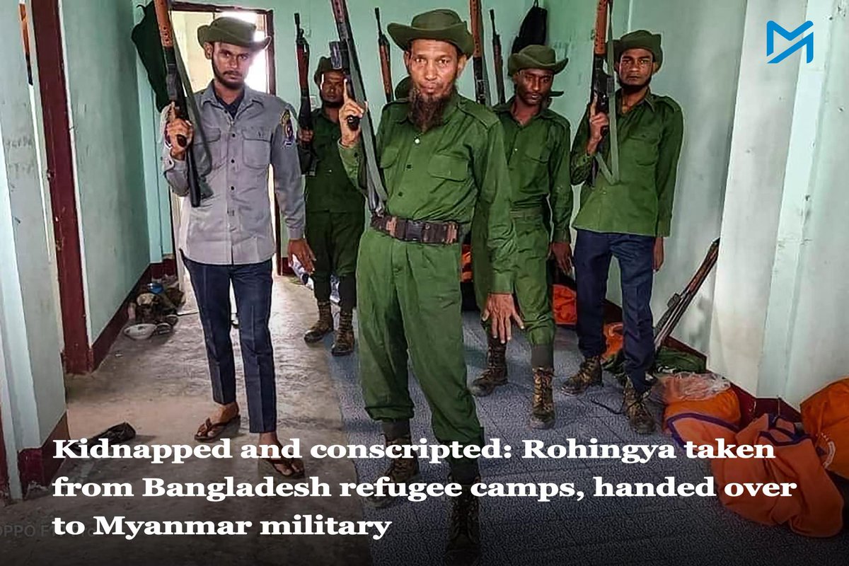 Young Rohingya men and their relatives describe how local militias are forcing them across borders to fight for the same military that made them refugees

Read More : myanmar-now.org/en/news/kidnap…
#Myanmar #Rohingya