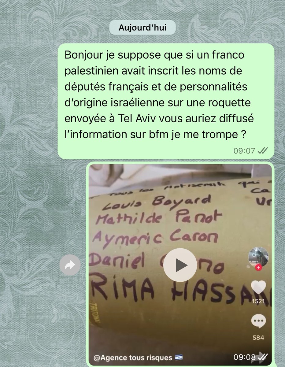 J’ai envoyé l’info à 4 journalistes bfm
On m’a répondue : on va faire remonter à la rédaction.