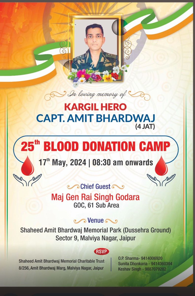 CAPTAIN AMIT BHARDWAJ 17 JAT spilled all his blood at Bajrang post in #KargilWar saving 30+ #IndianArmy troops.