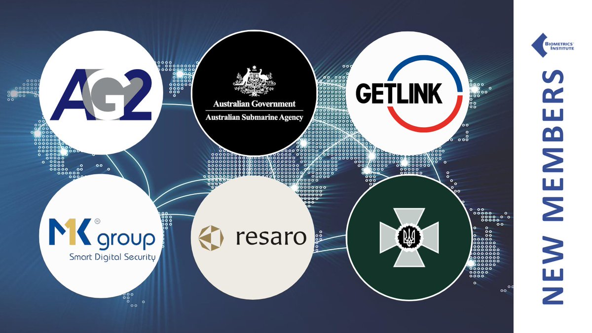 We are excited to welcome AG2, the Australian Submarine Agency, <a href="/GetlinkGroup/">Getlink</a>, MK Group and Resaro, as well as <a href="/DPSU_ua/">Державна прикордонна служба України</a>, as a new observer member to our #biometricscommunity!

Find out more about #responsiblebiometrics and joining us at bit.ly/bi-membership