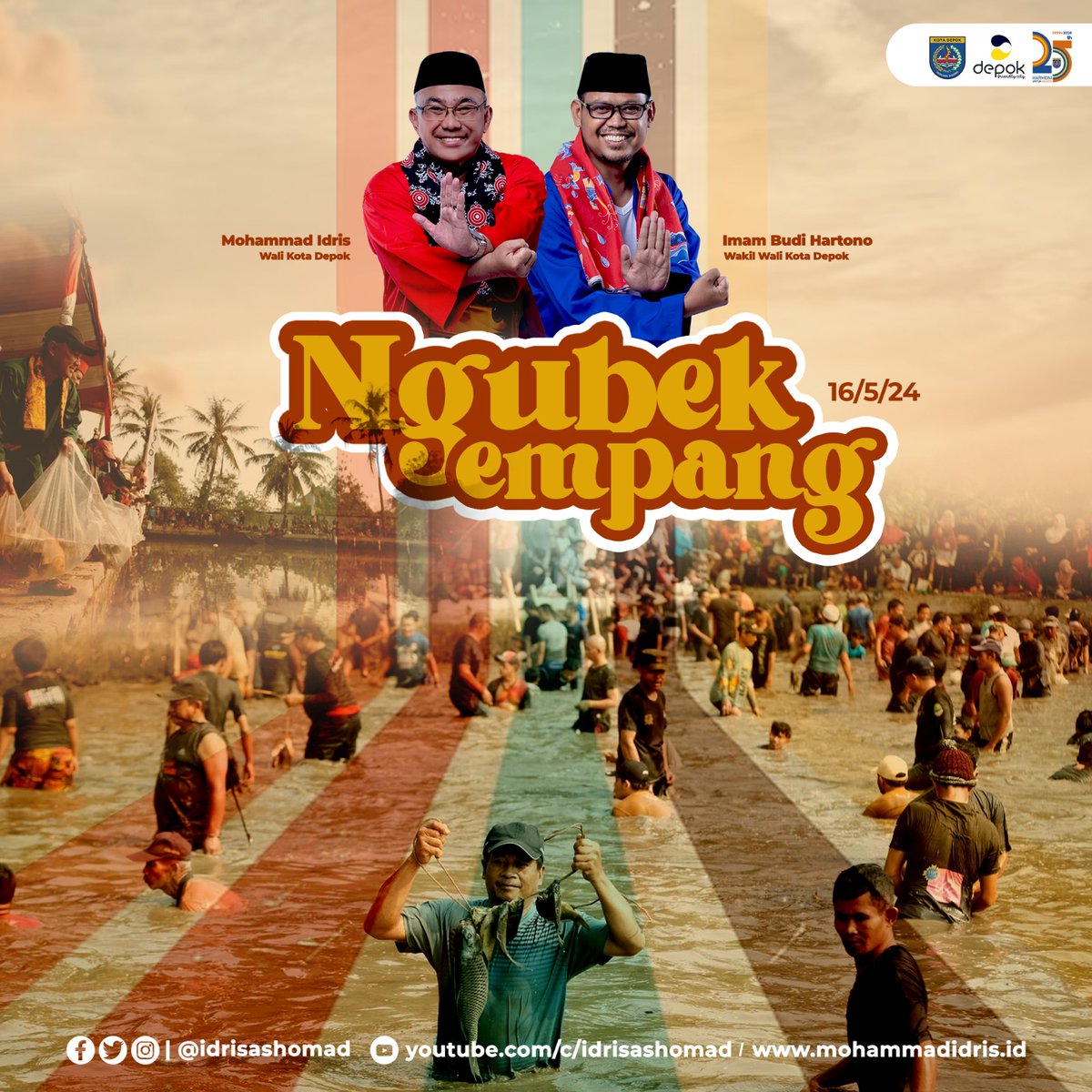 Ngubek Empang merupakan simbol kebersamaan di kalangan masyarakat Depok.