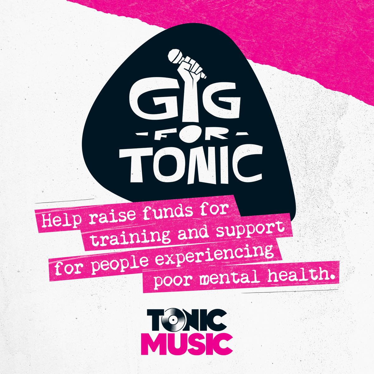 Why not make your next gig a fundraiser gig for Tonic Music and help fund training and support for people experiencing poor mental health. → tonicmusic.co.uk/gigfortonic #MentalHealth #Music #Tonic #Wellbeing