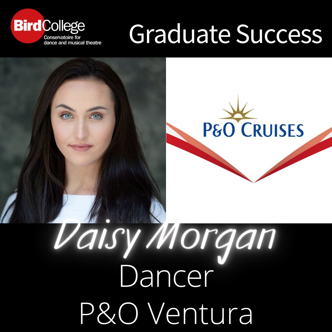 Congratulations to Bird graduate Daisy Morgan who is currently performing onboard P&O Ventura for @pandocruises! ✨️ Credits include Greatest Days: The Take That Musical 👏 #proud #whereperformancecounts #graduatesuccess