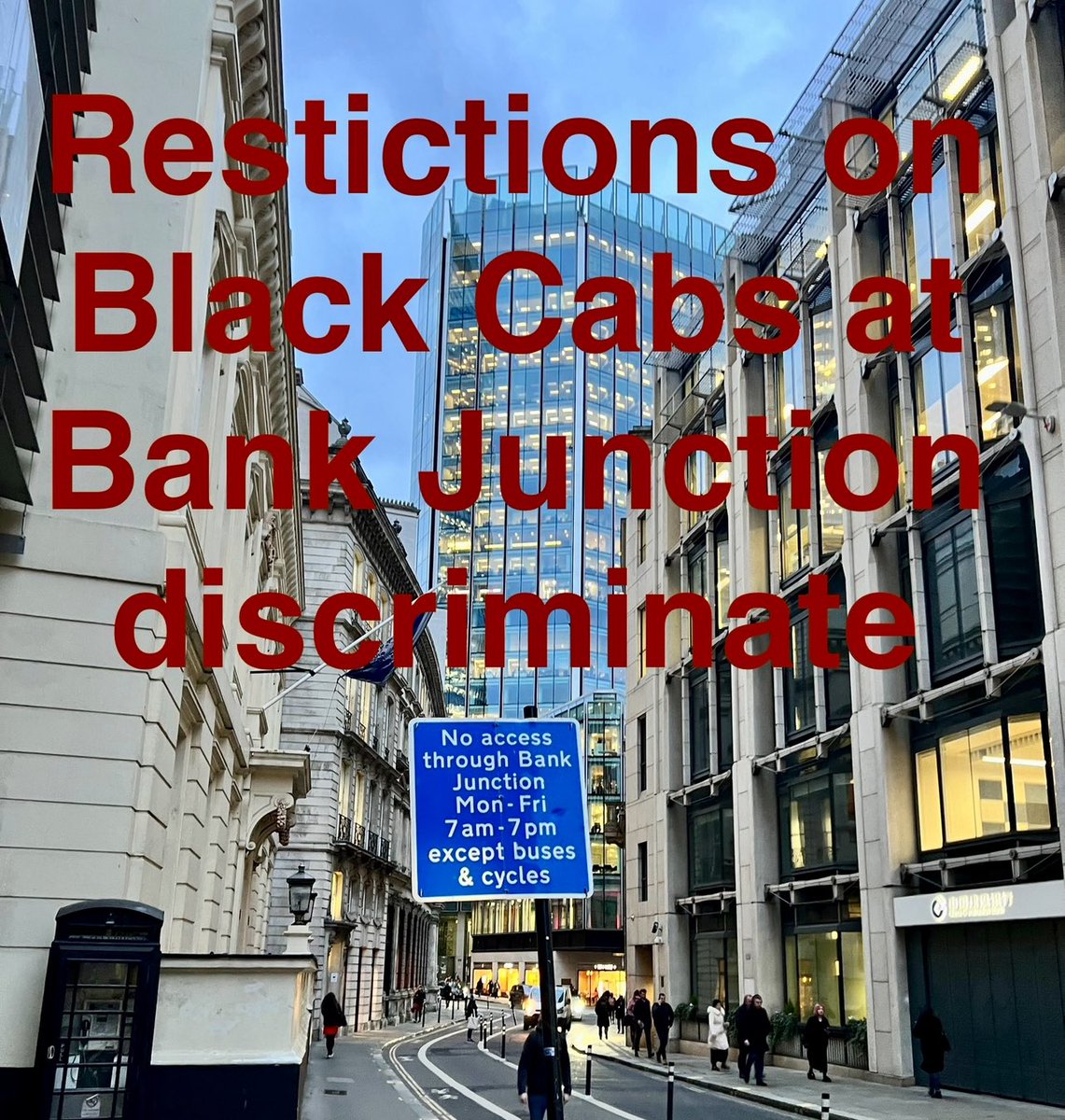 🚨Lord Holmes open letter on Bank Junction to @cityoflondon : “It is disappointing that so little progress has been made ….”🚨 ✔️“Taxis are an essential part of London’s public transport and particularly important in providing accessibility for disabled people and people with