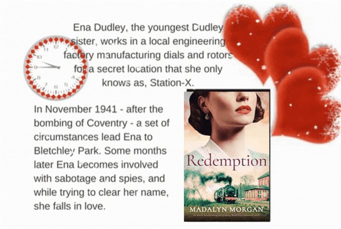 REDEMPTION! by Madalyn Morgan @Stormbooks_co Book 4 in Sisters of Wartime England Was Ena Dudley followed taking top-secret documents to Bletchley Park by train? Who was the man in her compartment? #Kindle #KindleUnlimited #Paperback #audiobook Read @ geni.us/26-rd-two-am