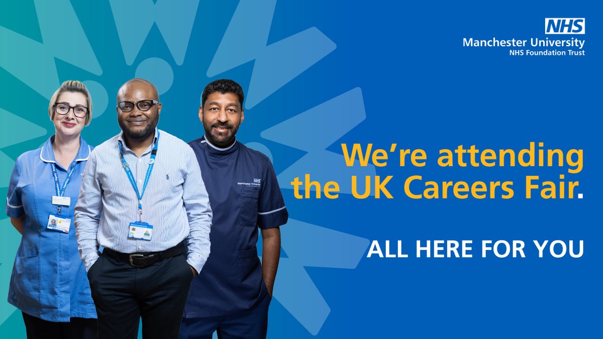 We're excited to have @MFTNHSCareers at Manchester Careers Fair! If you're seeking a rewarding career in healthcare, come and see what opportunities await you with one of the nation's leading NHS trusts. #HealthcareCareers #ManchesterNHS #JoinUs