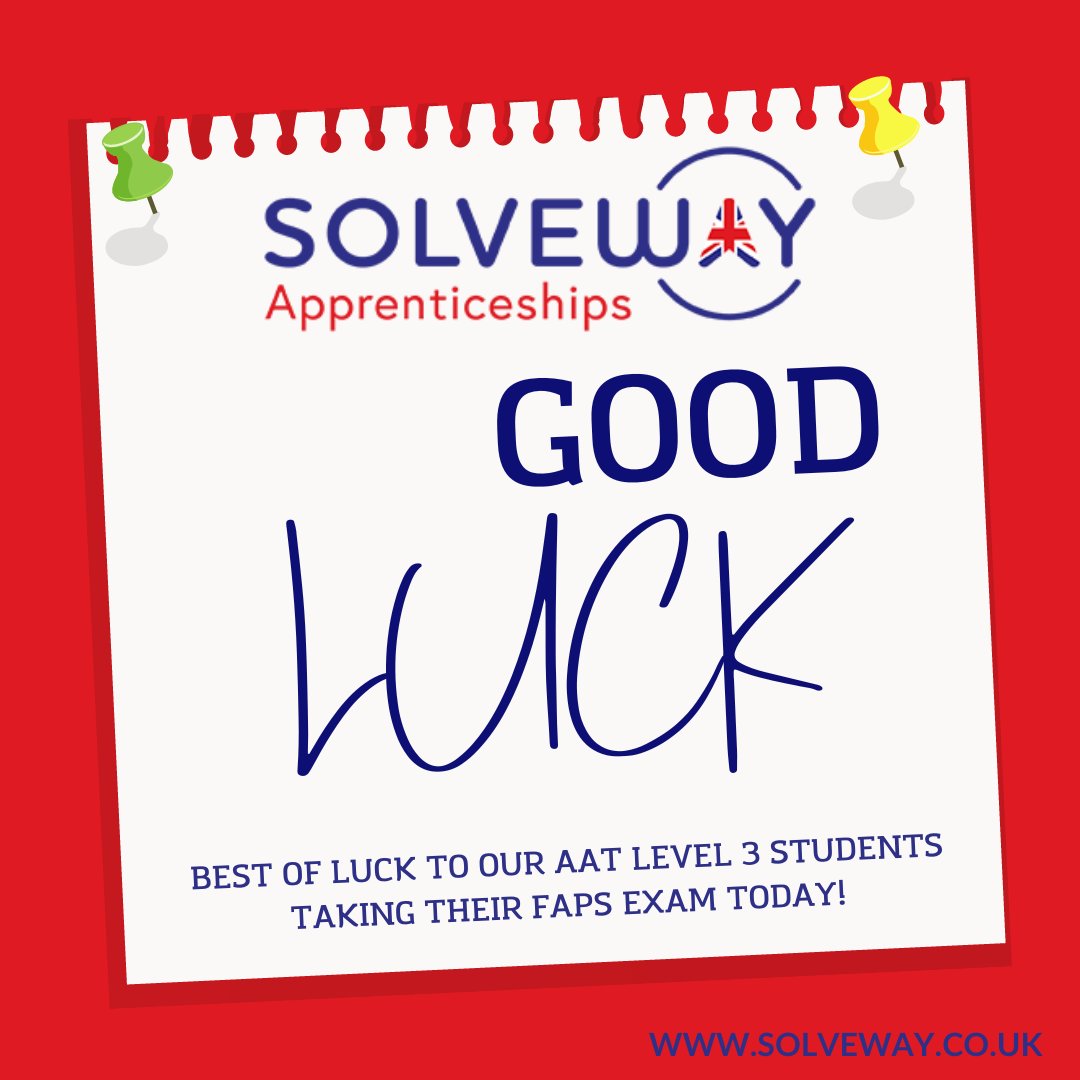 Good luck to our AAT Level 3 students tackling their #FAPS exam today! This critical part of your #AAT qualification, the Preparing Financial Statements #exam, tests your ability to handle real-world financial scenarios.
🤞your hard work is about to pay off!
