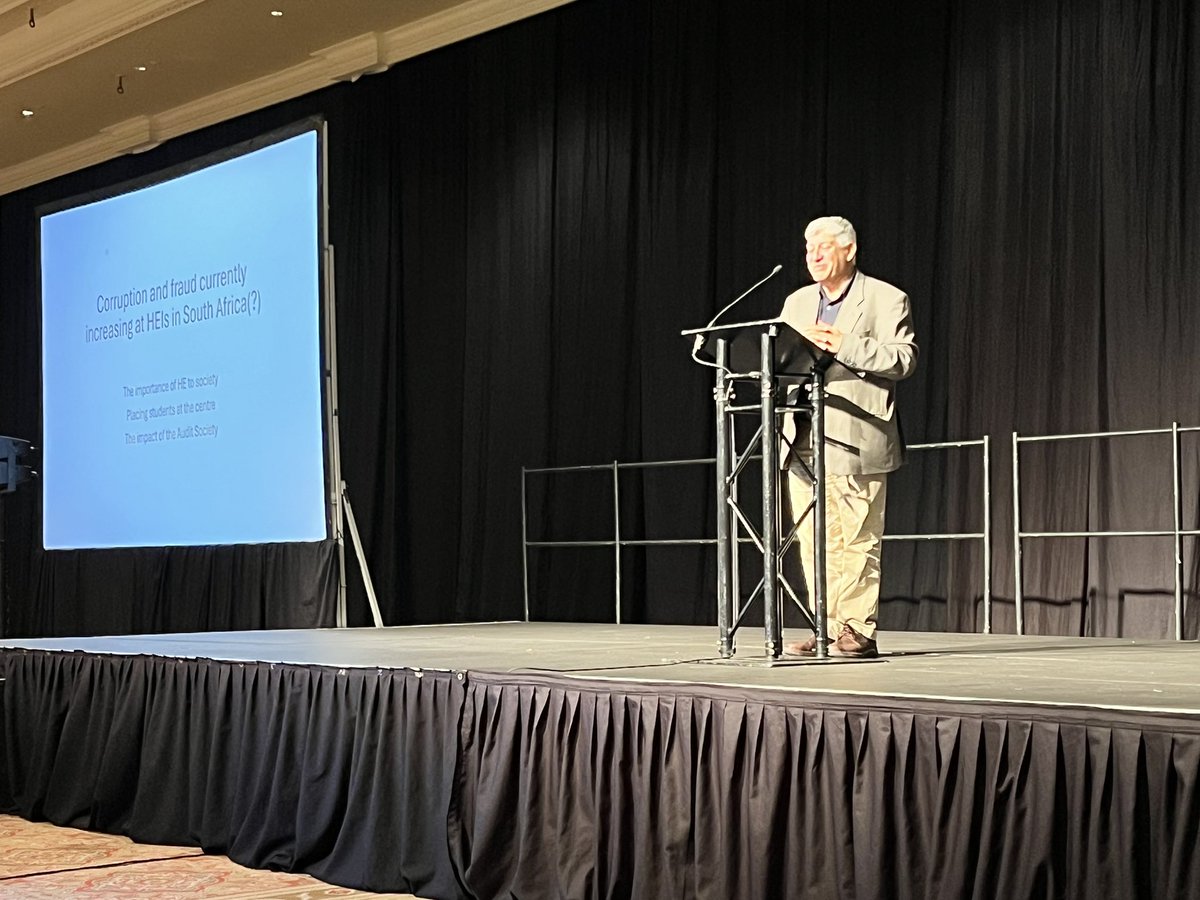 Time to hear about corruption in HE from Prof Bawa - reflecting that universities are mirrors of the society they are part of.

@The_AHEP #AAA2024