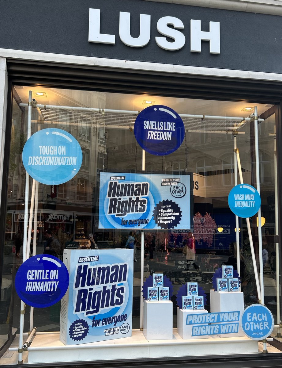 Did you notice our hints? 🫧 Today we have launched a national campaign with LUSH on human rights ahead of the upcoming general election. The campaign ‘Don’t Make Human Rights A Dirty Word’ sets out to survey the public on perceptions of human rights issues in the UK.