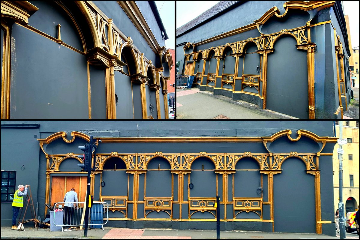 It's great to see Clarke and Bell's Art Nouveau style saloon bar on Dumbarton Road in Partick finally getting a decent make-over. 

Cont./

#glasgow #glasgowpubs #architecture #glasgowbuildings #artnouveau #partick