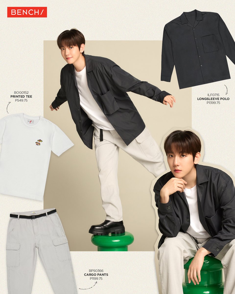 @B_hundred_Hyun's style has captured our hearts, and it's time for you to experience the magic too. 😍 Get his look now and make a statement that will leave everyone in awe! 💯 #BENCHxBAEKHYUN #GlobalBENCHSetter
